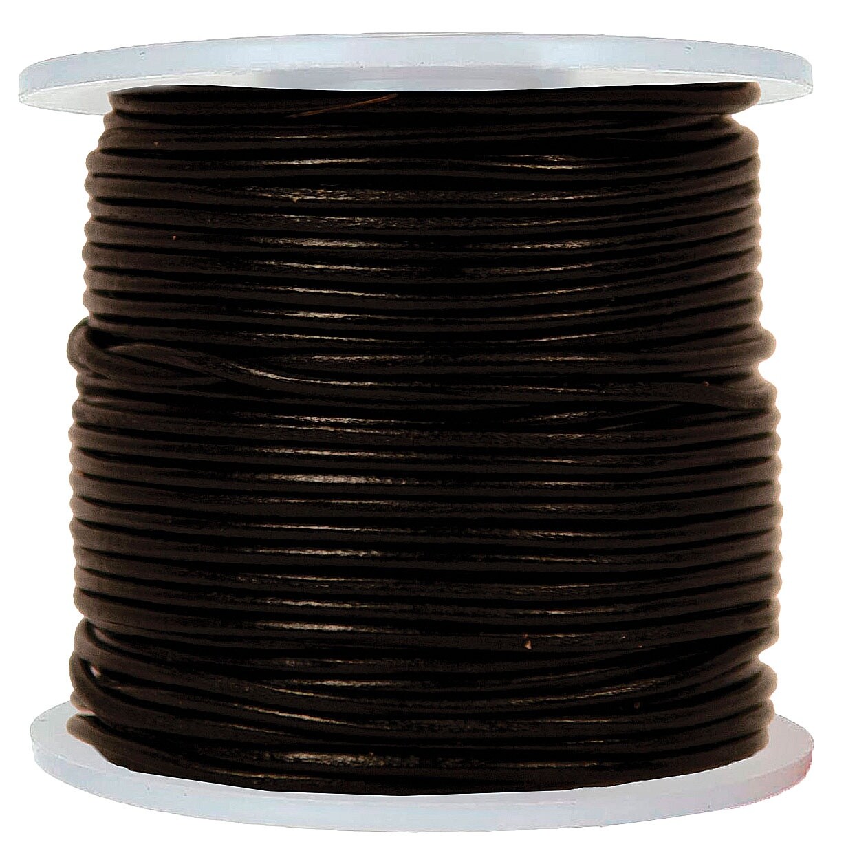 Hemptique Round Leather Cord Spool 1mm 25yd-Black | Michaels