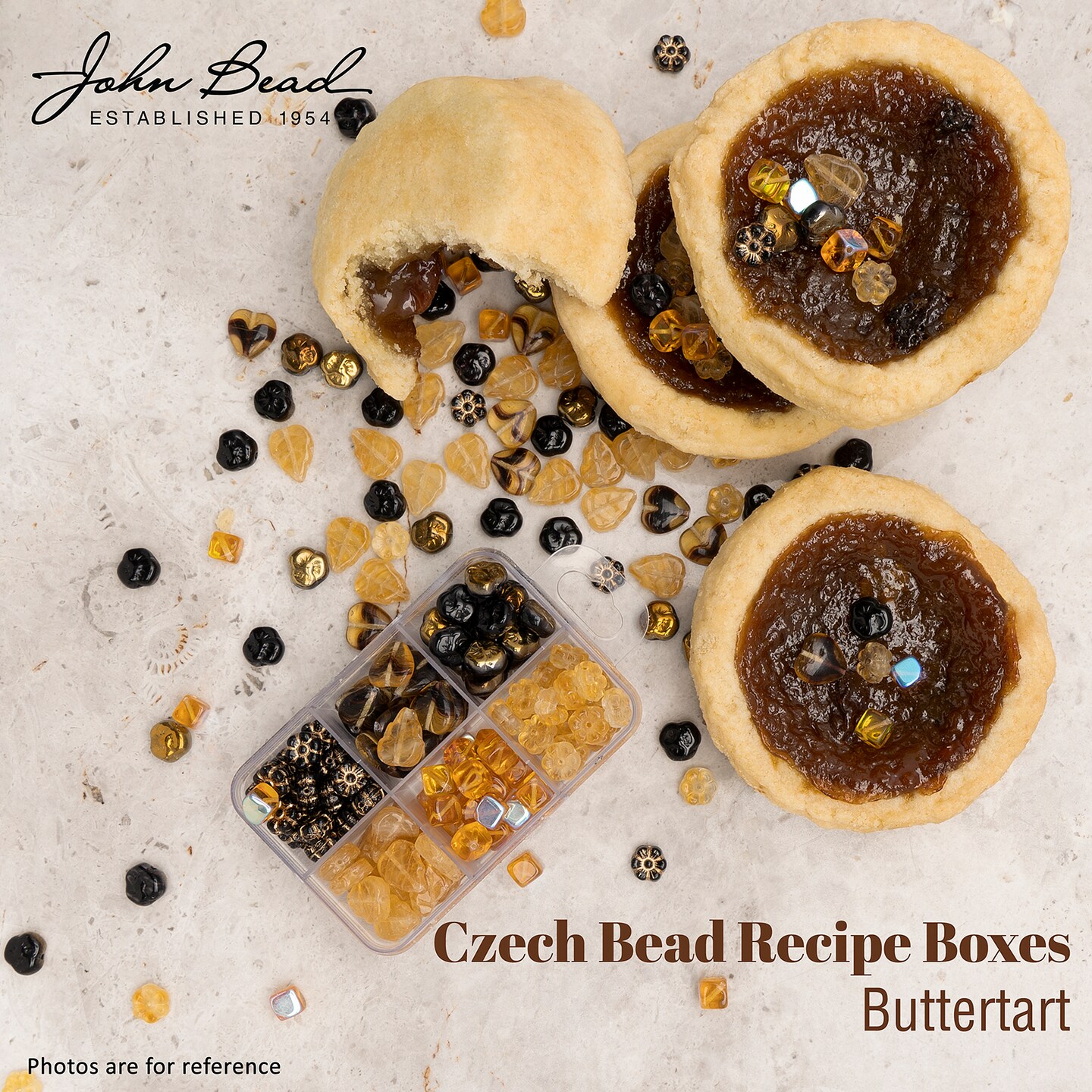 John Bead Recipe Box Czech Glass Beads Kit