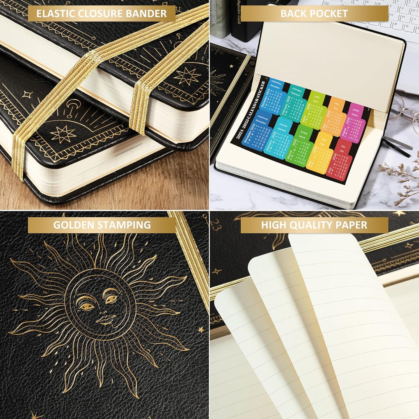 Faux Leather Planner with 40 Notes Pages