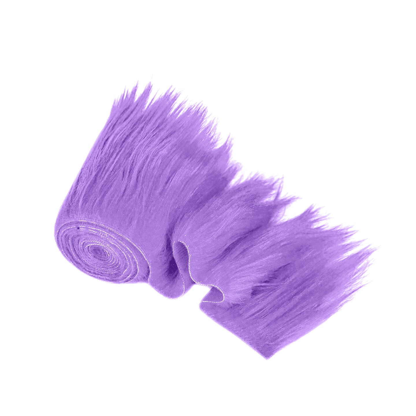 Faux Fur Fabric by FabricLA - 4 Inch x 60 Inch Precut Lavender Fur Trim Rolls | Ideal for Crafts & Decor