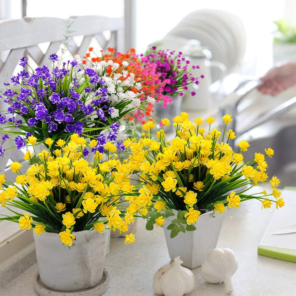 UV-Resistant Artificial Flowers: 10 Bundles for Indoor/Outdoor Decor