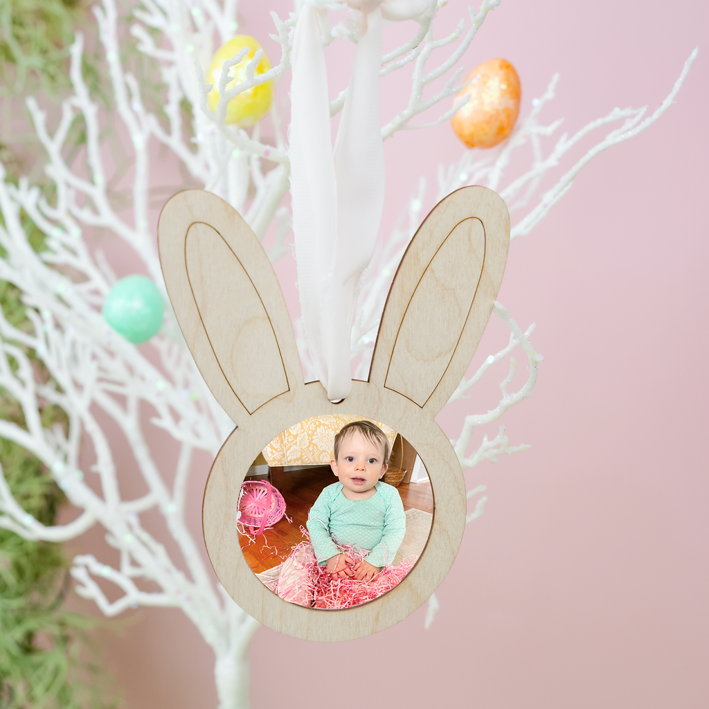 Wooden Bunny Face Frame 6&#x22;-24&#x201D;, 1/8&#x22; Thick for Easter |Woodpeckers