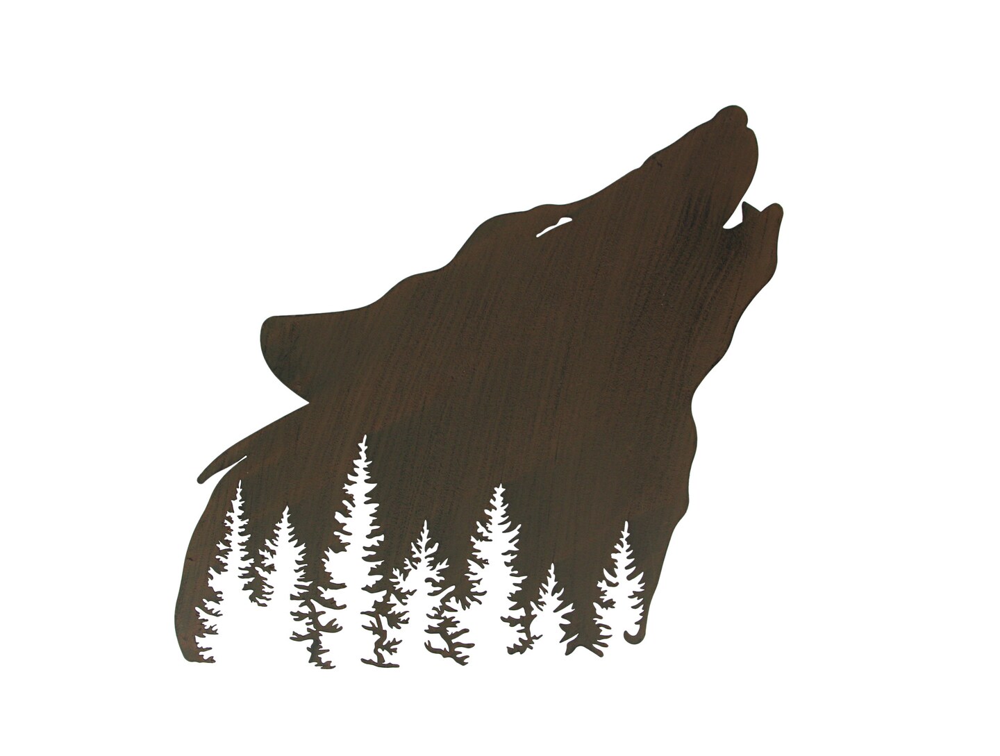 Wolf Laser Cut Metal Wall Art Hanging Forest Room Decor Lodge Decoration