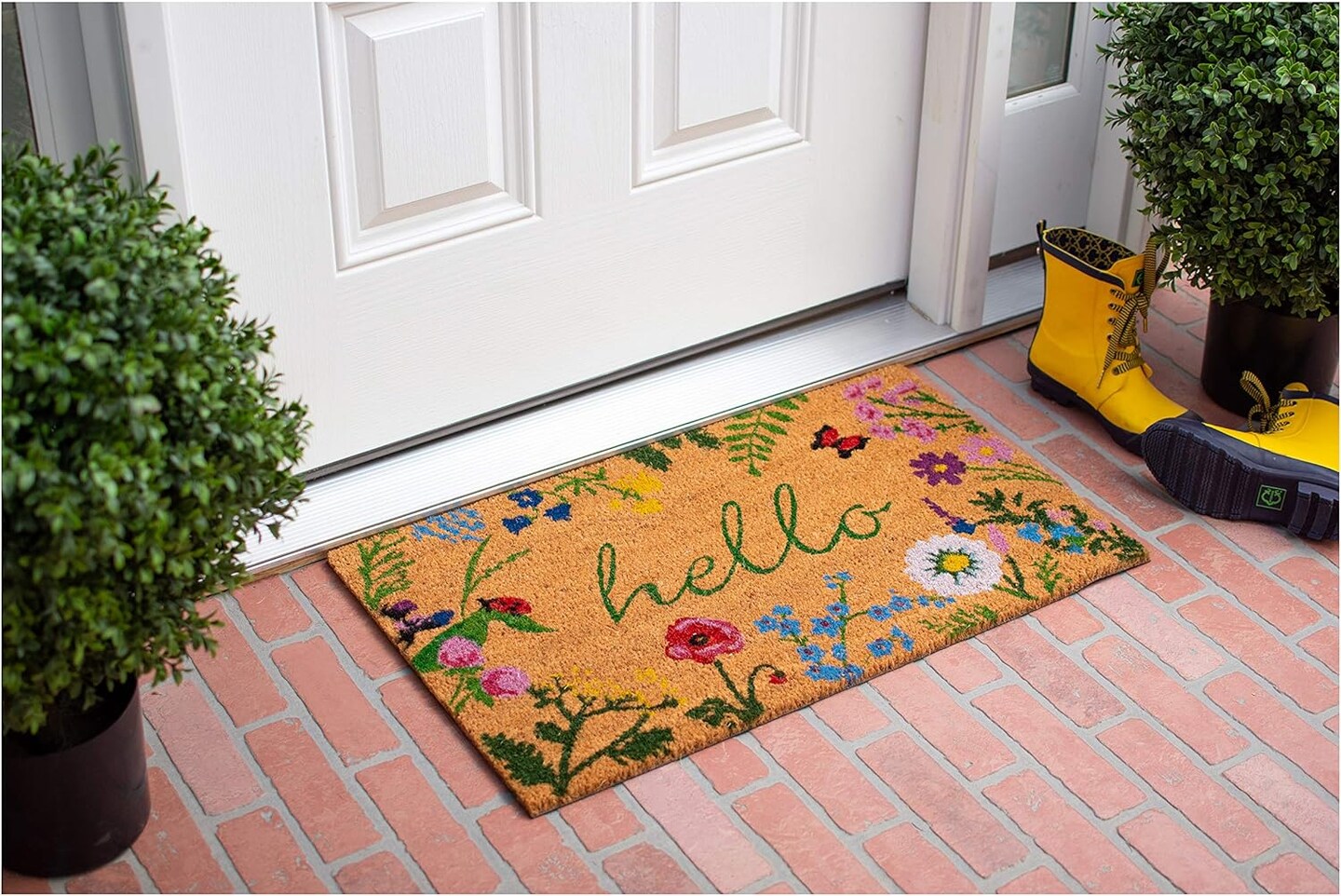 Floral Hello Doormat