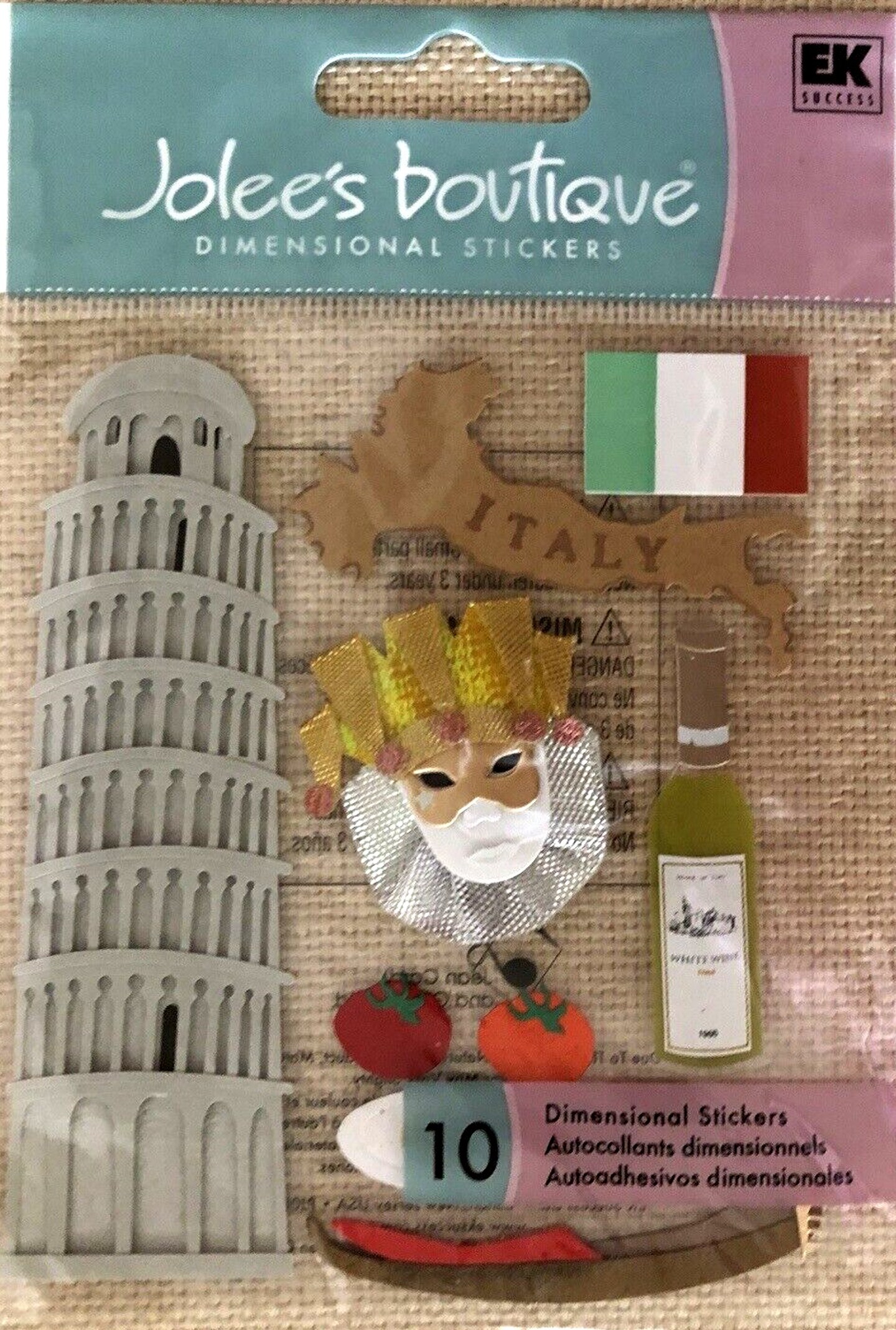 Jolee&#x27;s Boutique Italy Dimensional Stickers