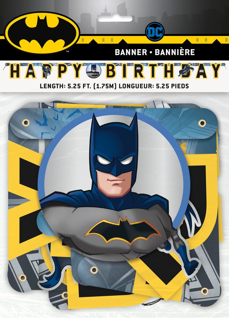 Batman Happy Birthday Banner, 1ct