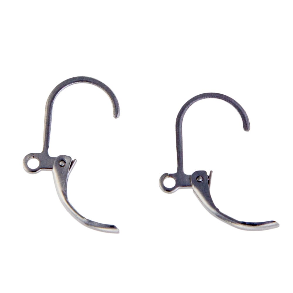 Surgical Stainless Steel Lever Back Earring Finding (Package of 2)