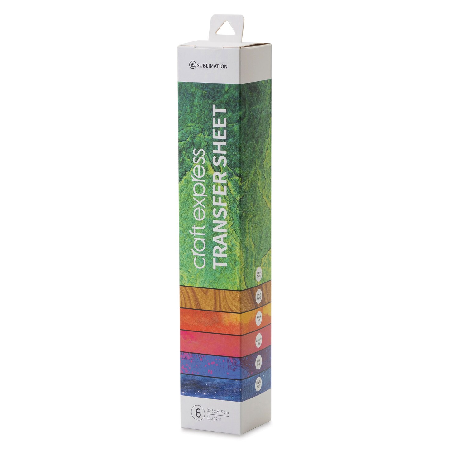 Craft Express Sublimation Pattern Transfer Sheets - Assorted 1, 12&#x22; x 12&#x22;, Pkg of 6
