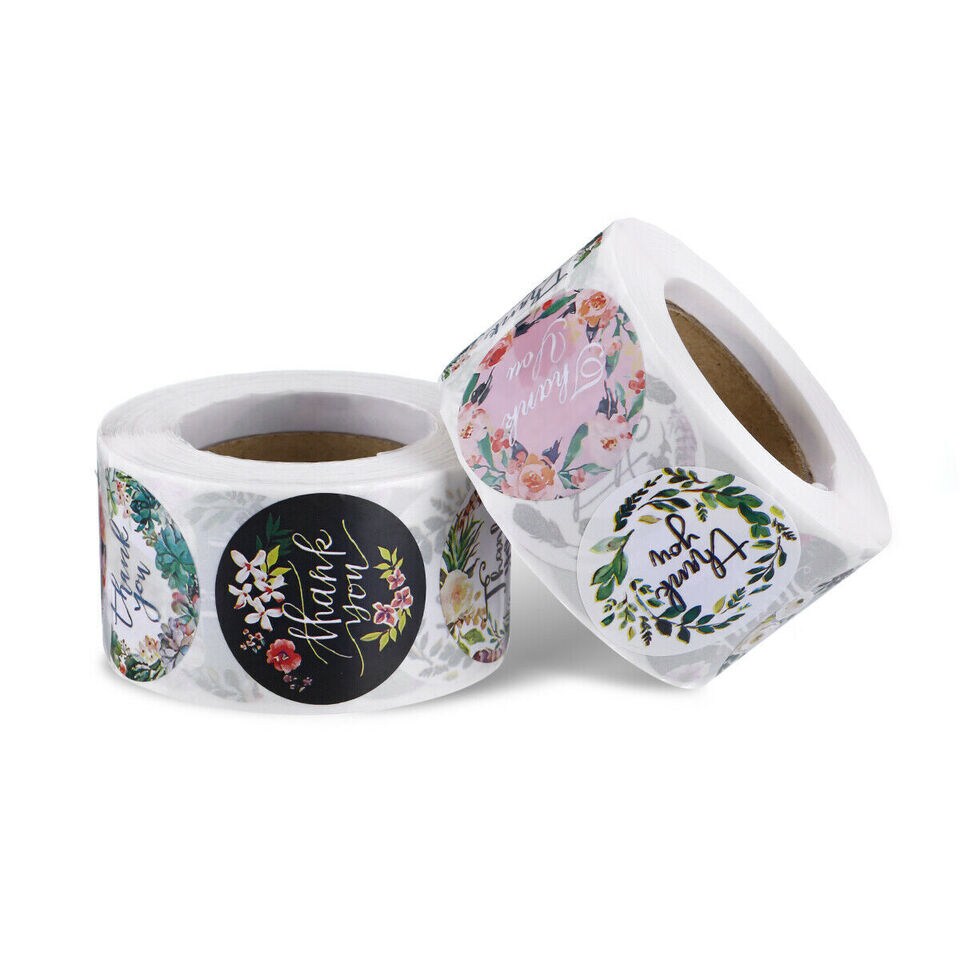 Kitcheniva Thank You Stickers Roll Small Business Labels 1000 Pcs