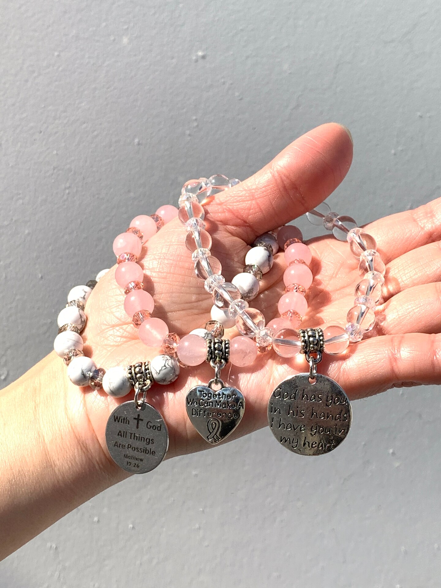VIBILIA Beaded Bracelets For Women, Inspirational Heart Bracelet For Women, Natural Gemstone Chalchite Love Bracelets, Trendy Jewelry Gift For Mom, Daughter, Wife, Sister, Friend Birthday Mother's Day