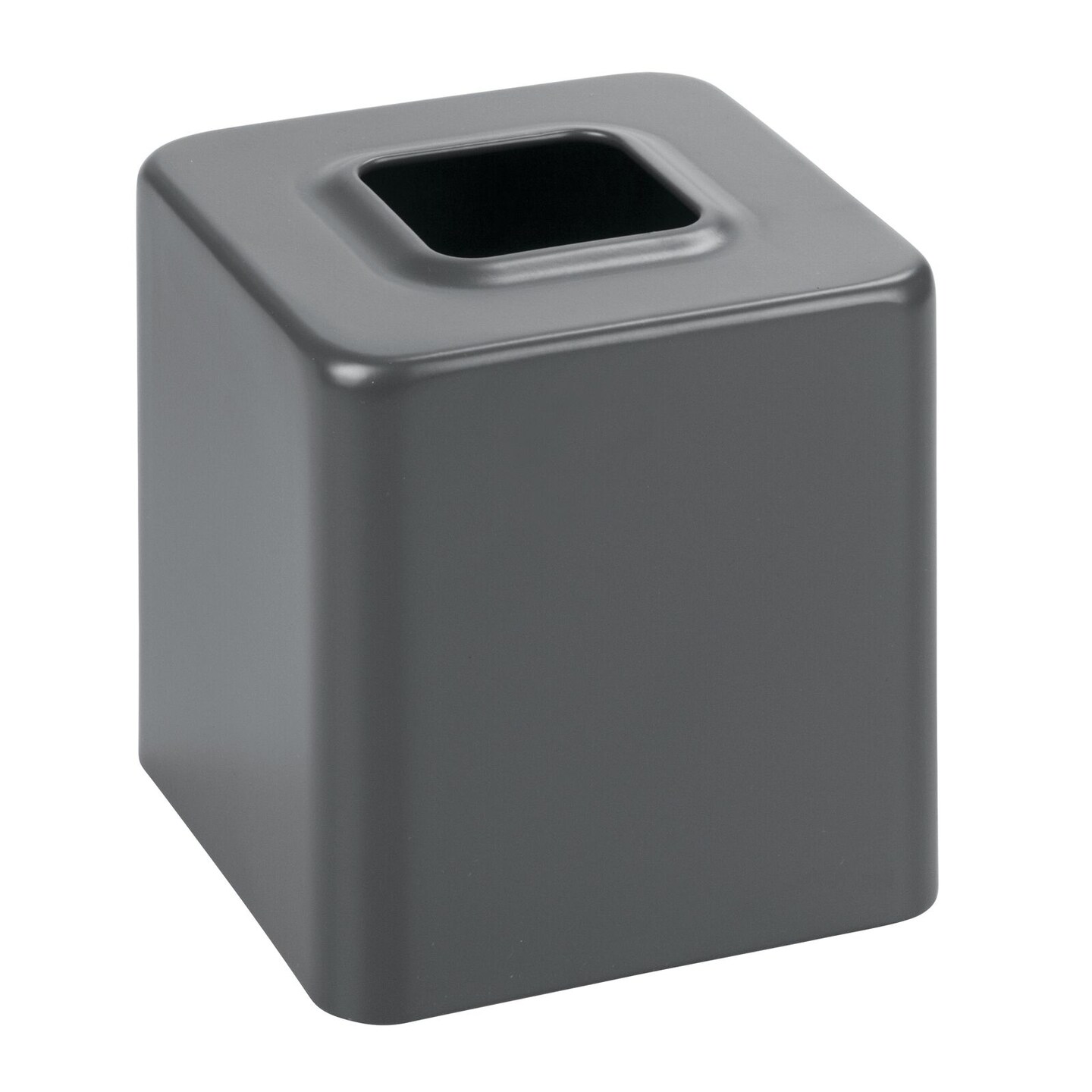 mDesign Metal Square Modern Tissue Box Cover Holder for Bathroom