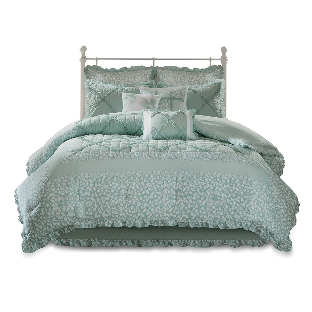 Gracie Mills   Moshe 9-Piece Cotton Percale Comforter Set - GRACE-7557