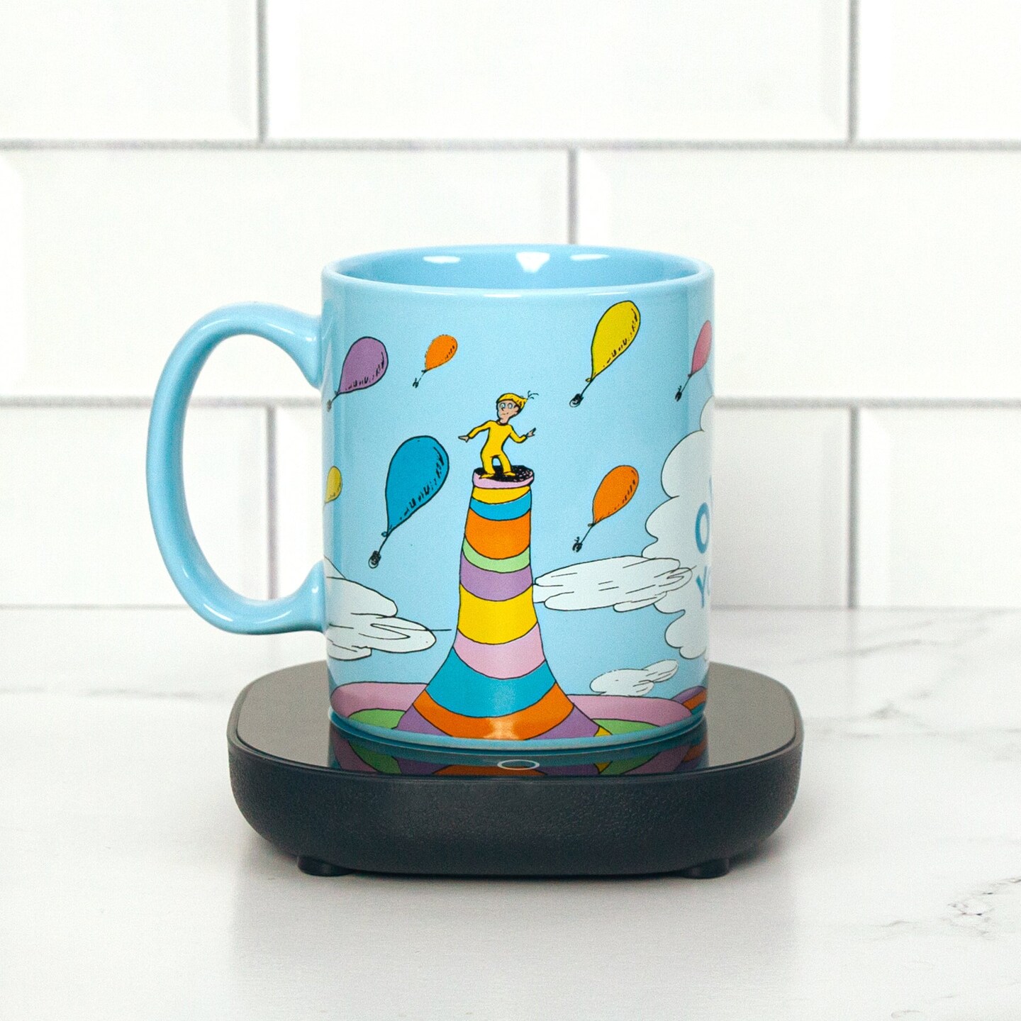 Uncanny Brands Dr. Seuss Oh, the Places You&#x27;ll Go Mug with Warmer