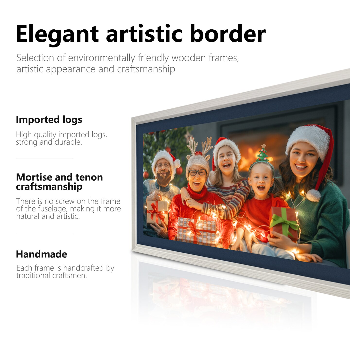 21.5" WiFi Art Photo Frame with 1920×1080 FHD IPS Display | Anti-Glare Technology | 32GB Storage