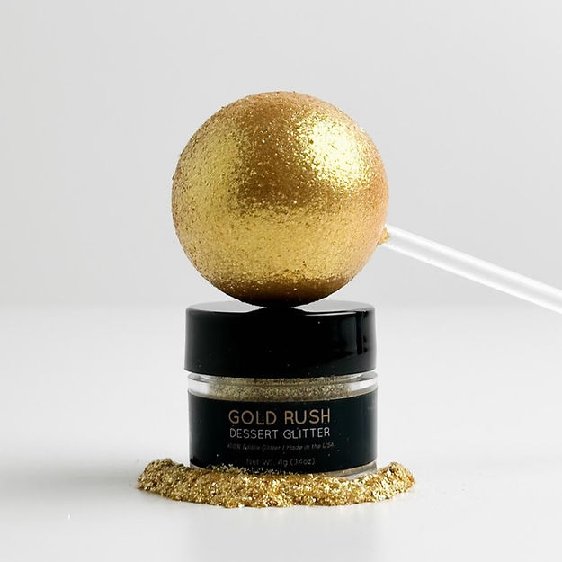 Shine Dessert Glitter: "Gold Rush" - Deep Gold Edible Dessert Glitter