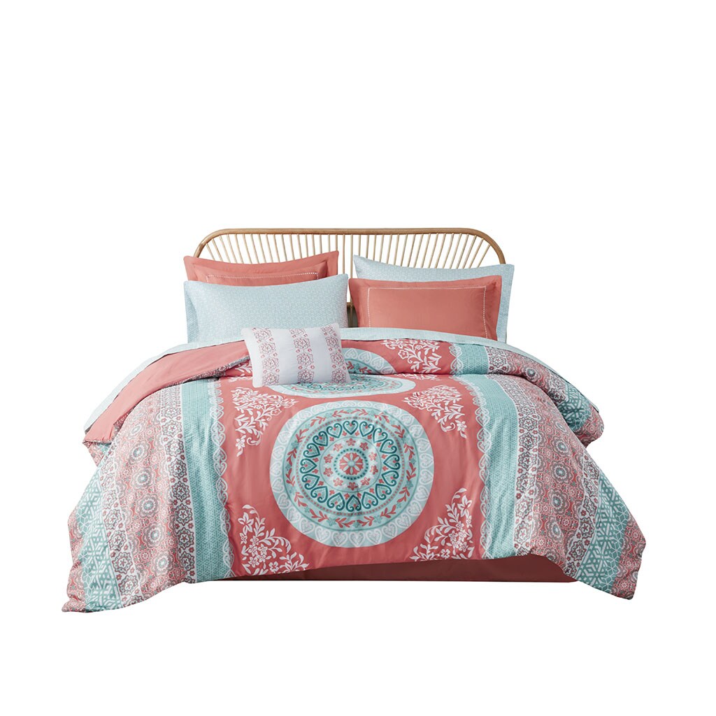Gracie Mills Yvonne 8-Piece Boho Medallion Comforter Set With Sheets - Grace-8783