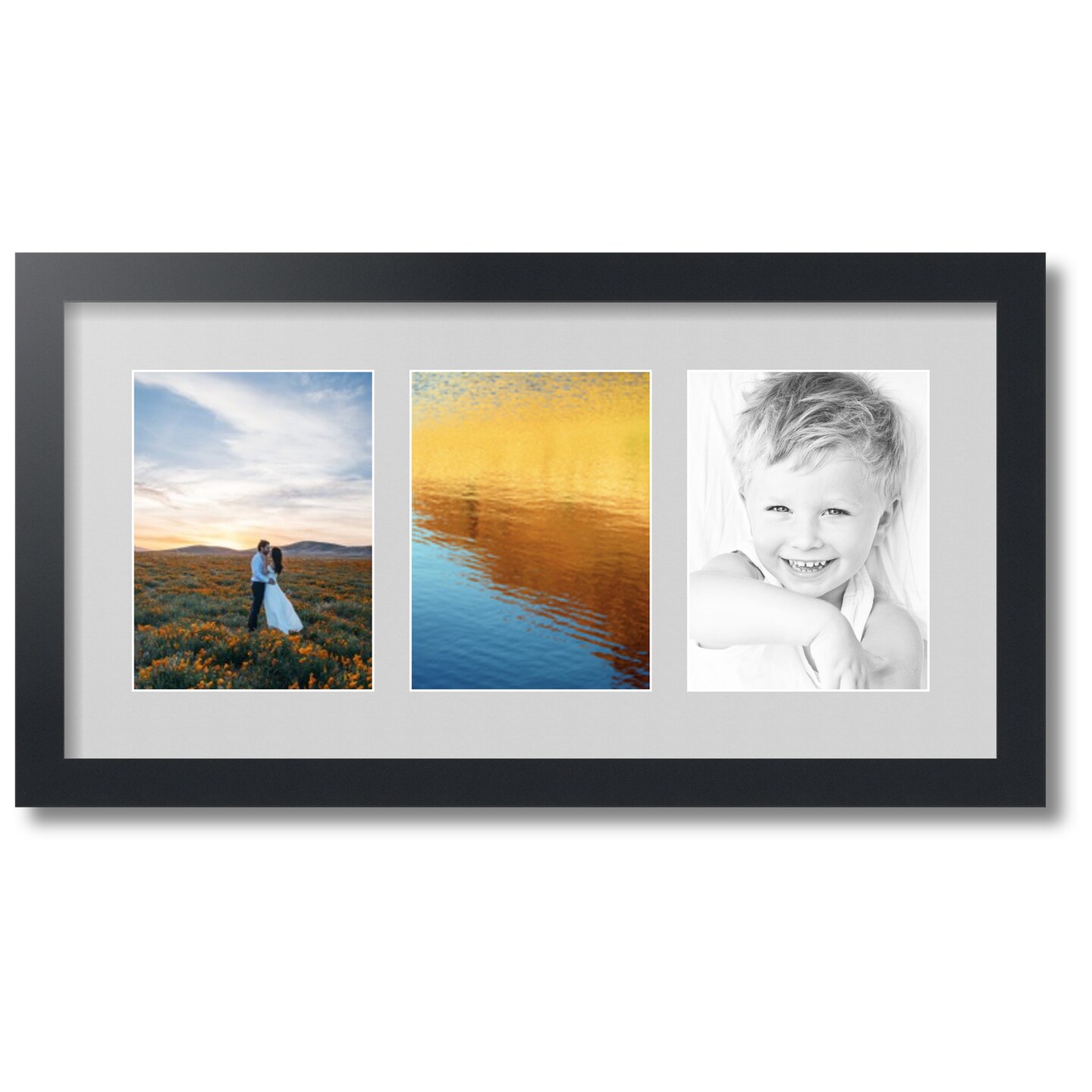 ArtToFrames Collage Photo Picture Frame with 3 - 6x8 inch Openings