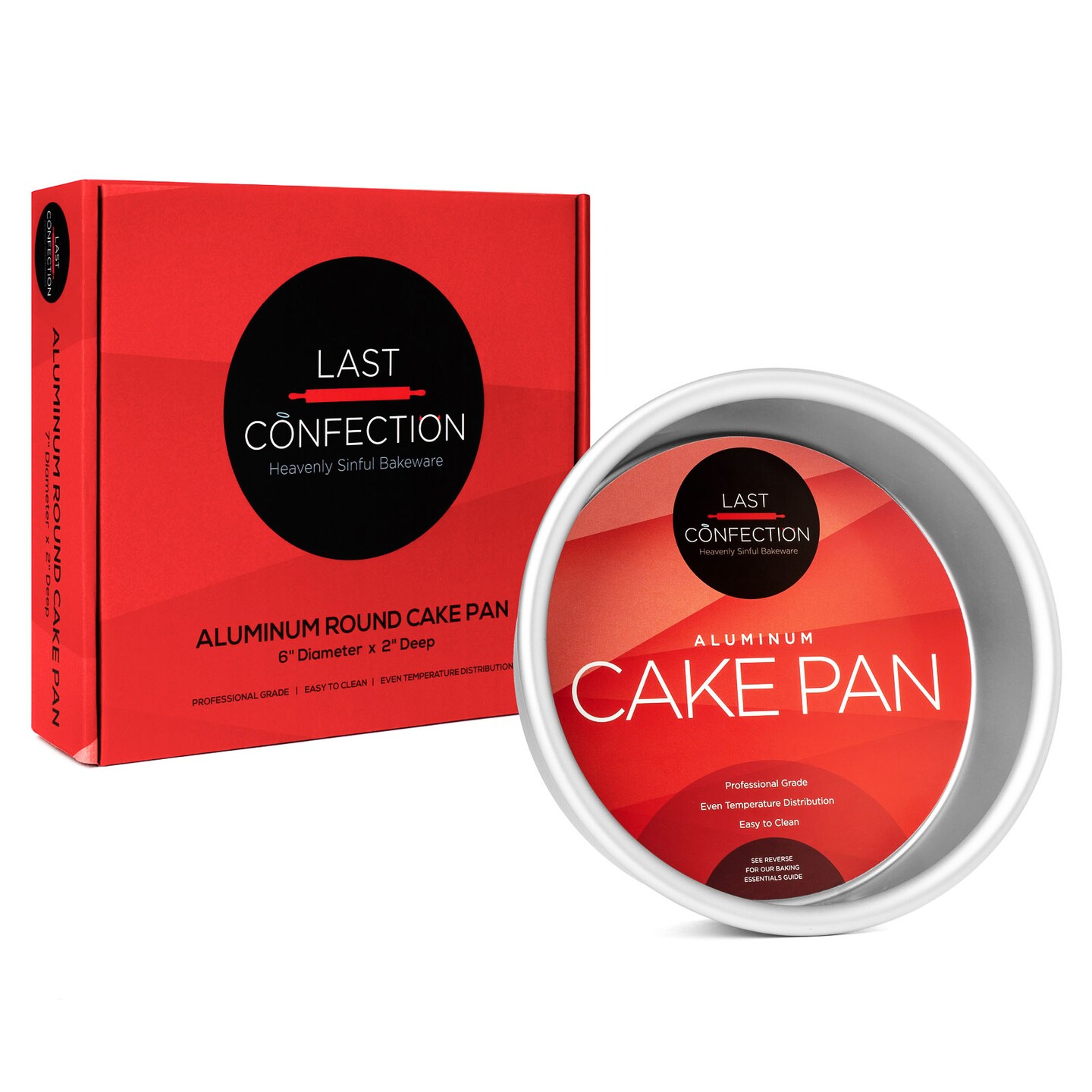 Last Confection Professional Bakeware - Round Aluminum Cake Pan