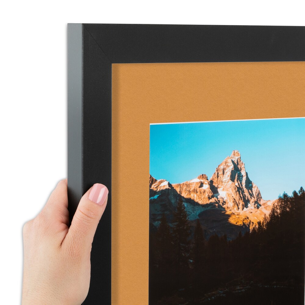 ArtToFrames Collage Photo Picture Frame with 3 - 8x10 inch Openings, Framed in Black with Over 62 Mat Color Options and Plexi Glass (CSM-3926-2156)