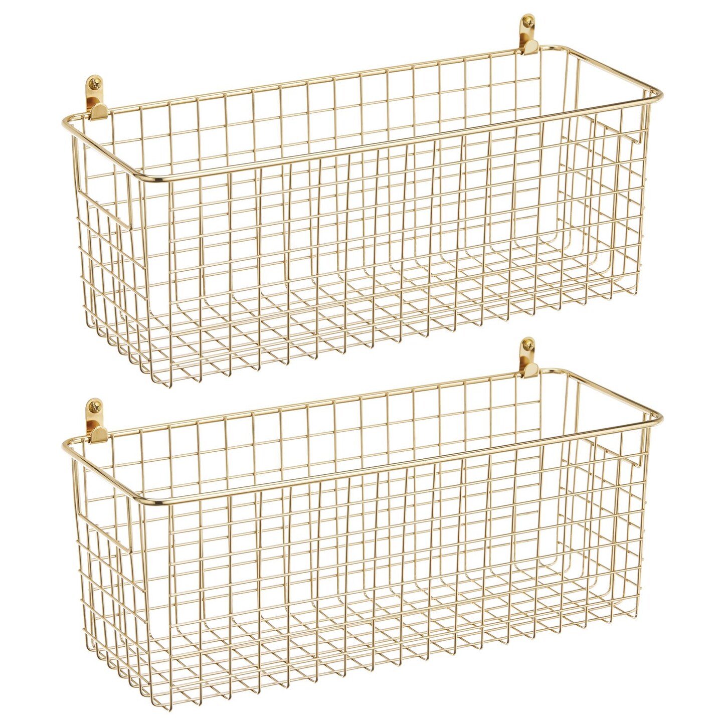 mDesign Metal Wall Mount Hanging Basket Bin for Home Storage Michaels