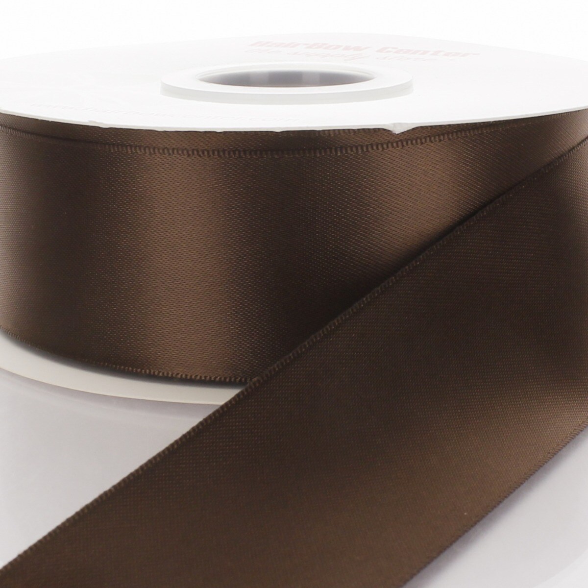 3&#x22; Double Faced Satin Ribbon 850 Brown 25yd