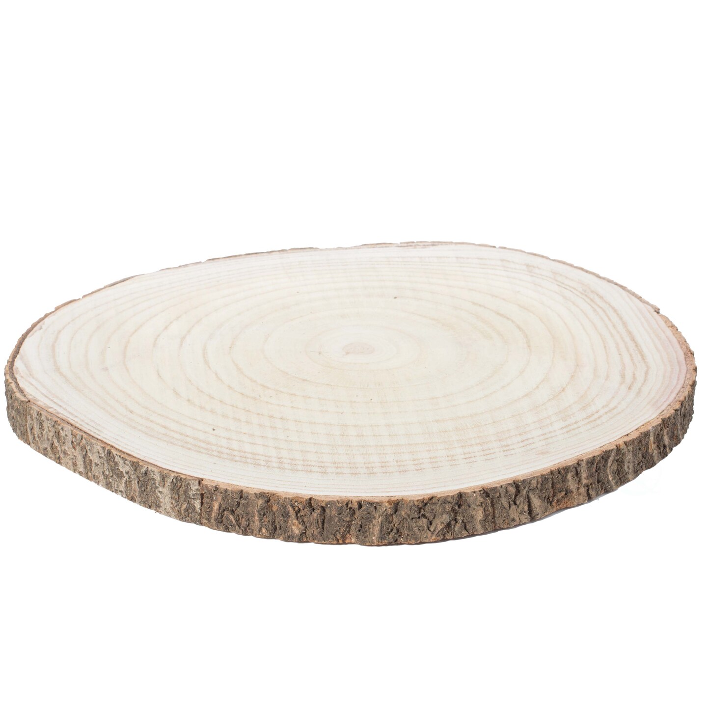 Barky Natural Wood Slabs Rustic Ornament Slice Tray Table Charger