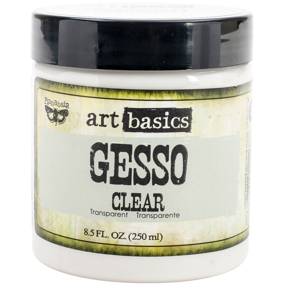 Finnabair Art Basics Gesso 8.5oz Jar-Clear