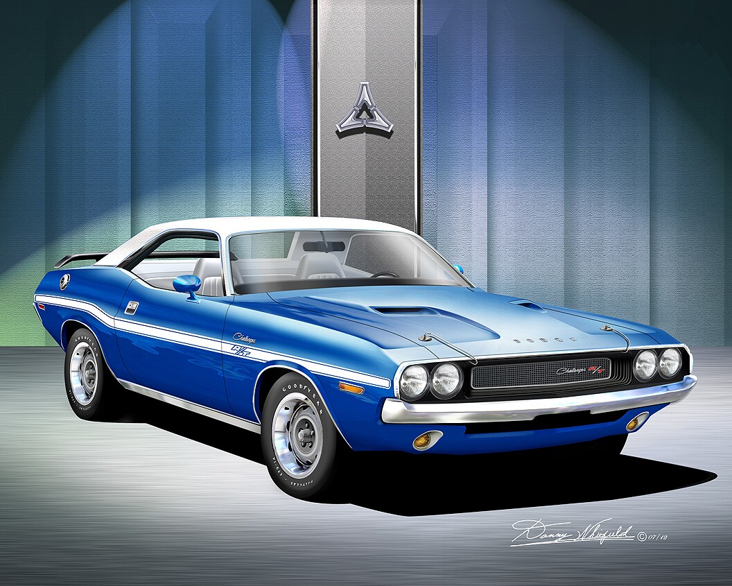 1970 Dodge Challenger RT - B5 Blue - Fine Art Prints by Danny Whitfield ...