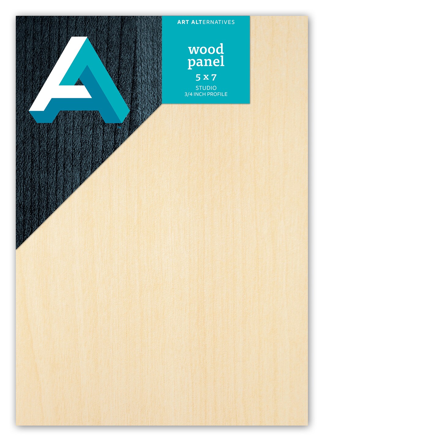 Art Alternatives Classic Wood Panel, Studio, .75&#x22; Profile, 5&#x22; x 7&#x22;