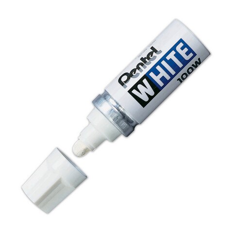 PENTEL WHITE MARKER BROAD CARDED