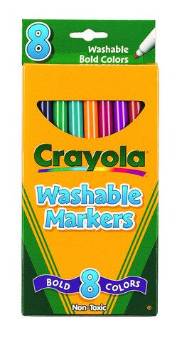 Crayola Llc Formerly Binney & Smith Bin7836 Washable Bold Colors-Marker Thin-8,  1 - Fred Meyer