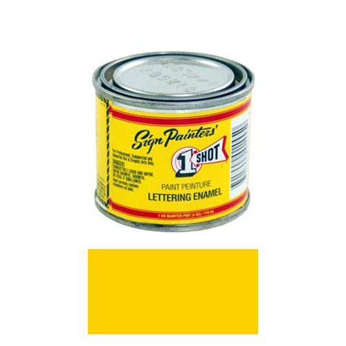 Chrome Yellow Pinstriping Lettering Enamel Paint, 1/4 Pint Michaels