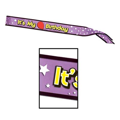 It&#x27;s My Birthday Satin Sash
