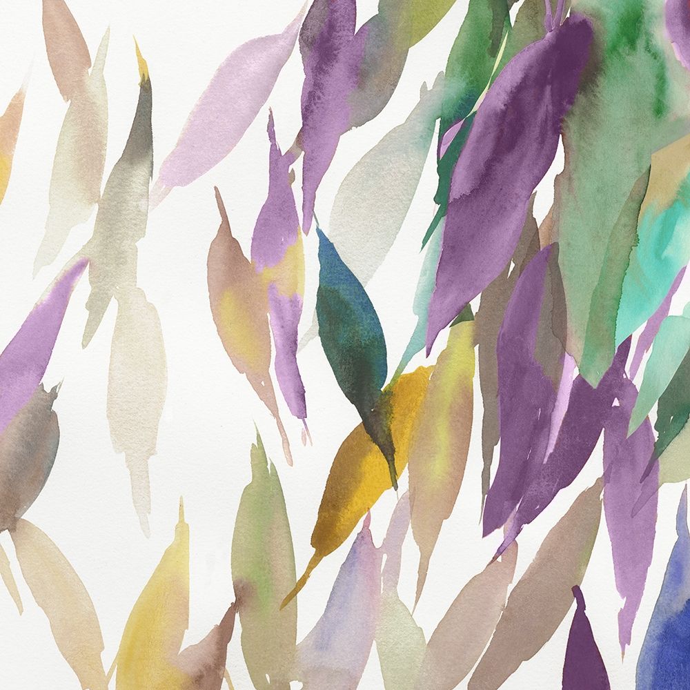 Fallen Colorful Leaves II Violet Version Poster Print by Tom Reeves - Item # VARPDXRF112CViolet