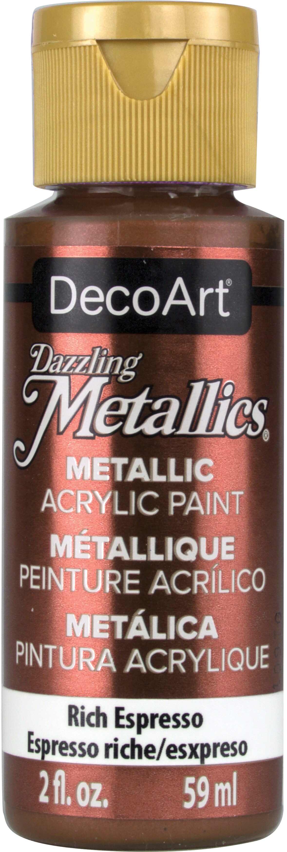 Decoart Dazzling Metallics Acrylic Paint 2OzRich Espresso Michaels