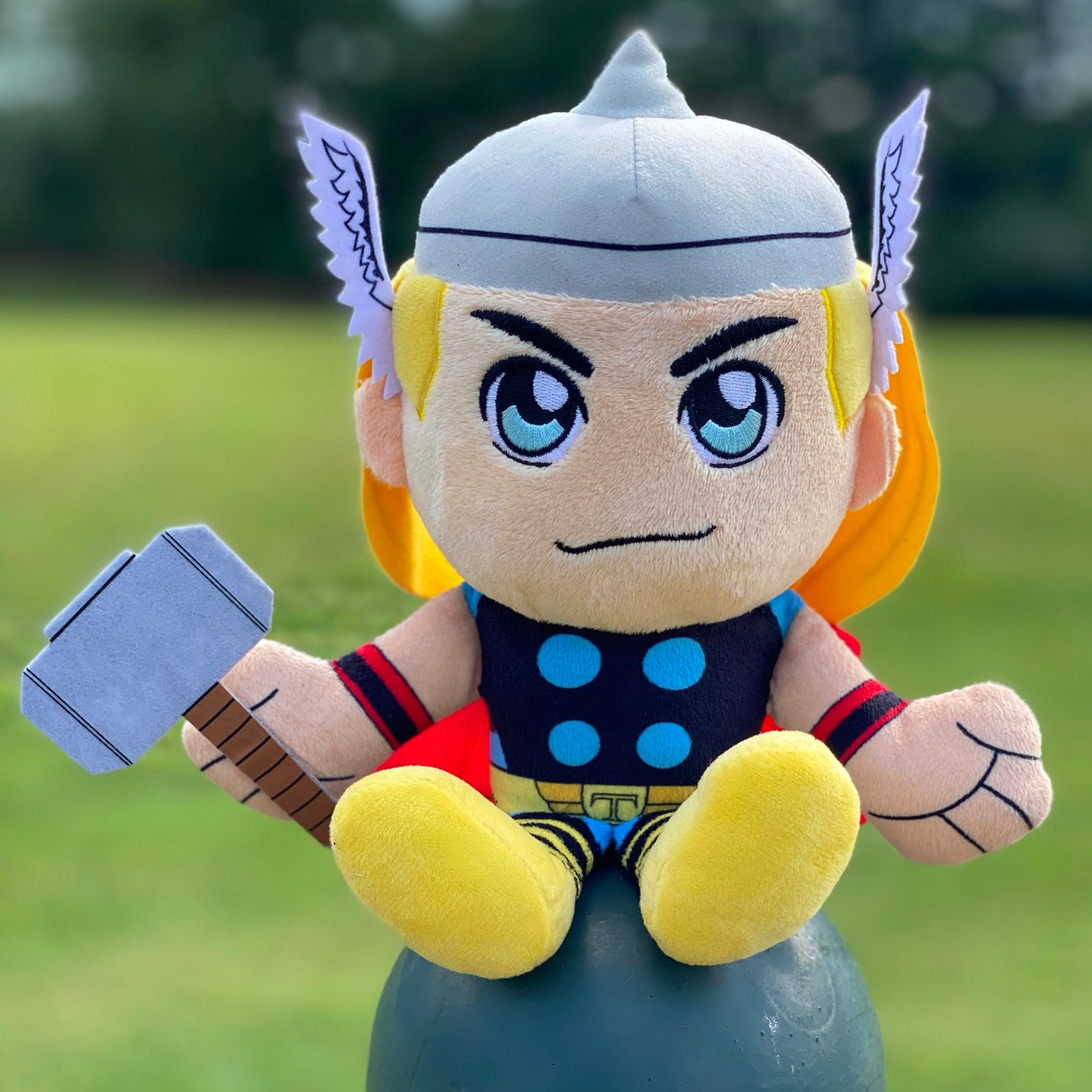 Bleacher Creatures Marvel Thor 8&#x22; Kuricha Sitting Plush- Soft Chibi Inspired Toy
