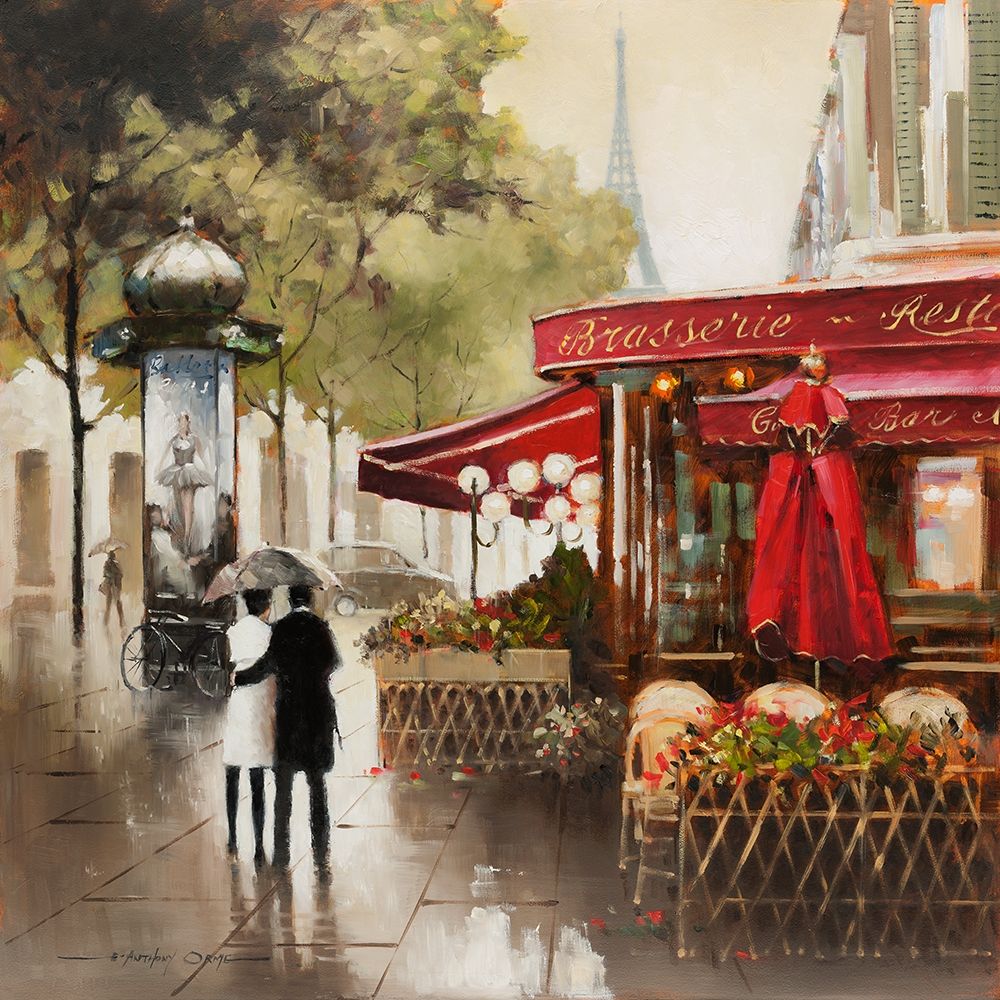 Paris In The Rain Poster Print by E. Anthony Orme - Item # VARPDX40155