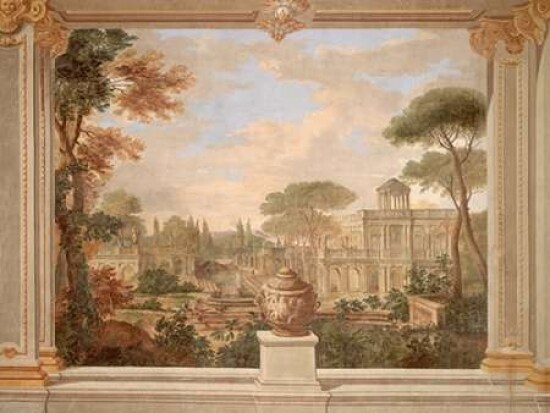 Fresco of Rome landscape Poster Print by Anonymous - Item # VARPDX3AA1107