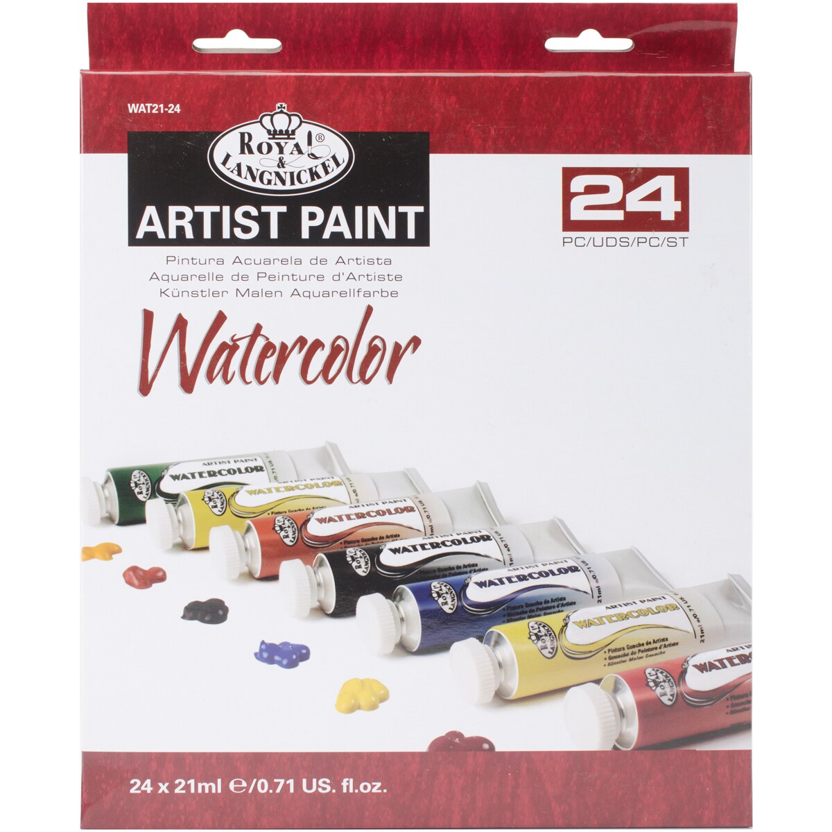 Royal &#x26; Langnickel(R) Watercolor Paints 21ml 24/Pkg-Assorted Colors