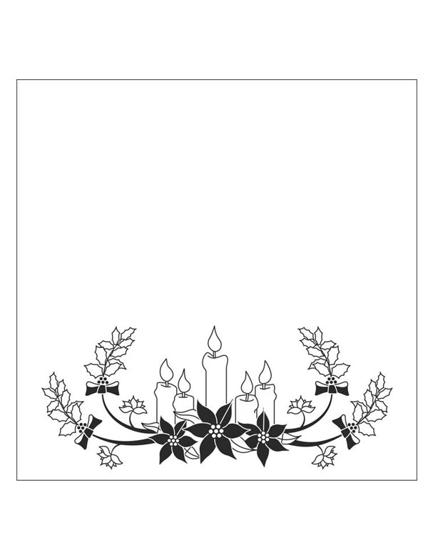 Embossing Folder - Christmas Candles