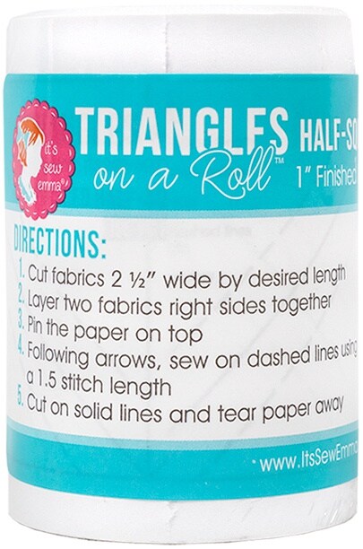 It's Sew Emma Half-Square Triangles On A Roll-1" Finished Size