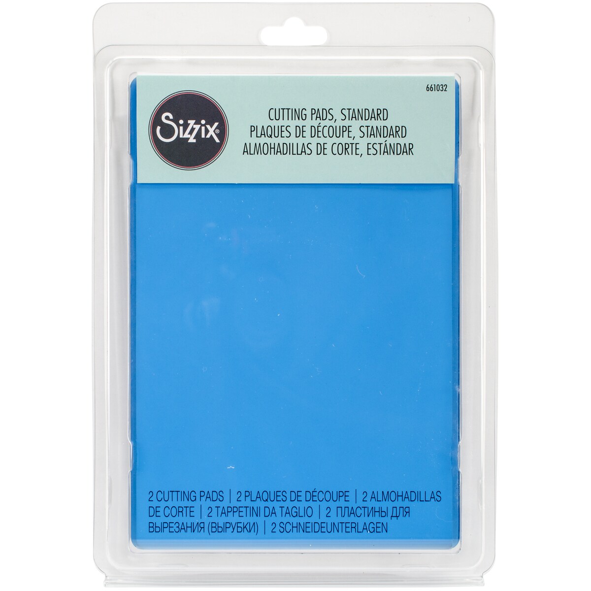 Sizzix Bigkick/Big Shot/Vagabond Cutting Pads 1 Pair-Standard 8.75"X6.125"X.125", Blueberry