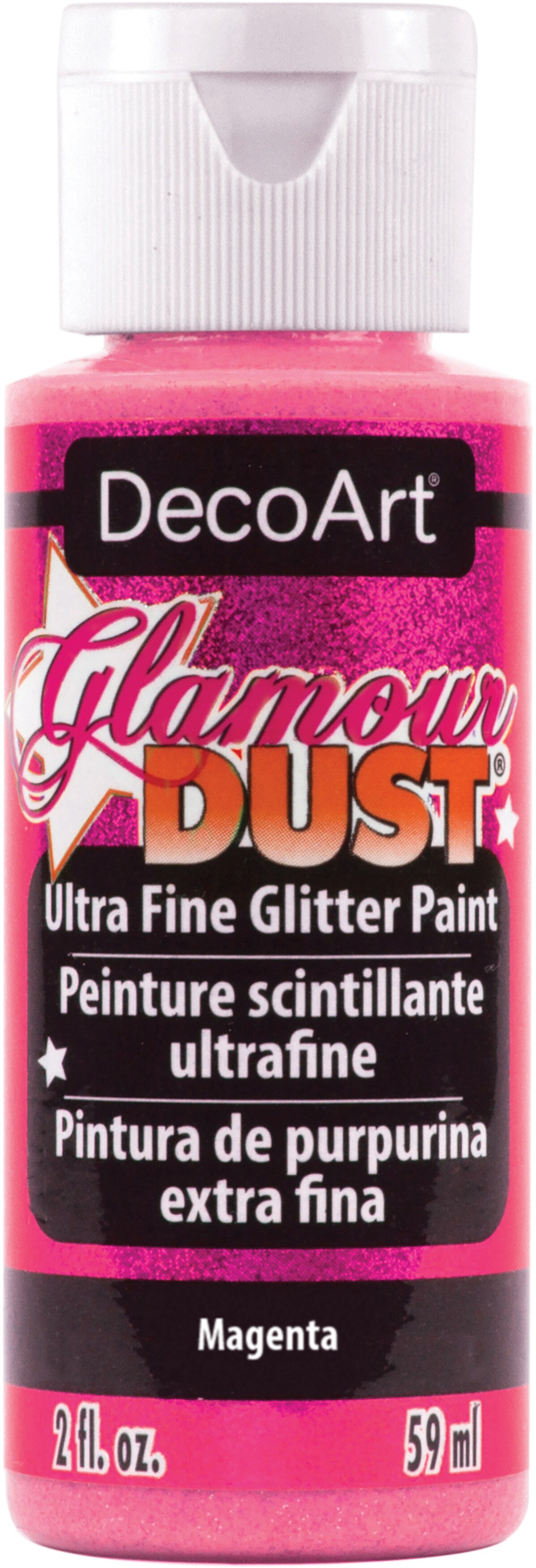 DecoArt Glamour Dust Glitter Paint 2oz-Magenta
