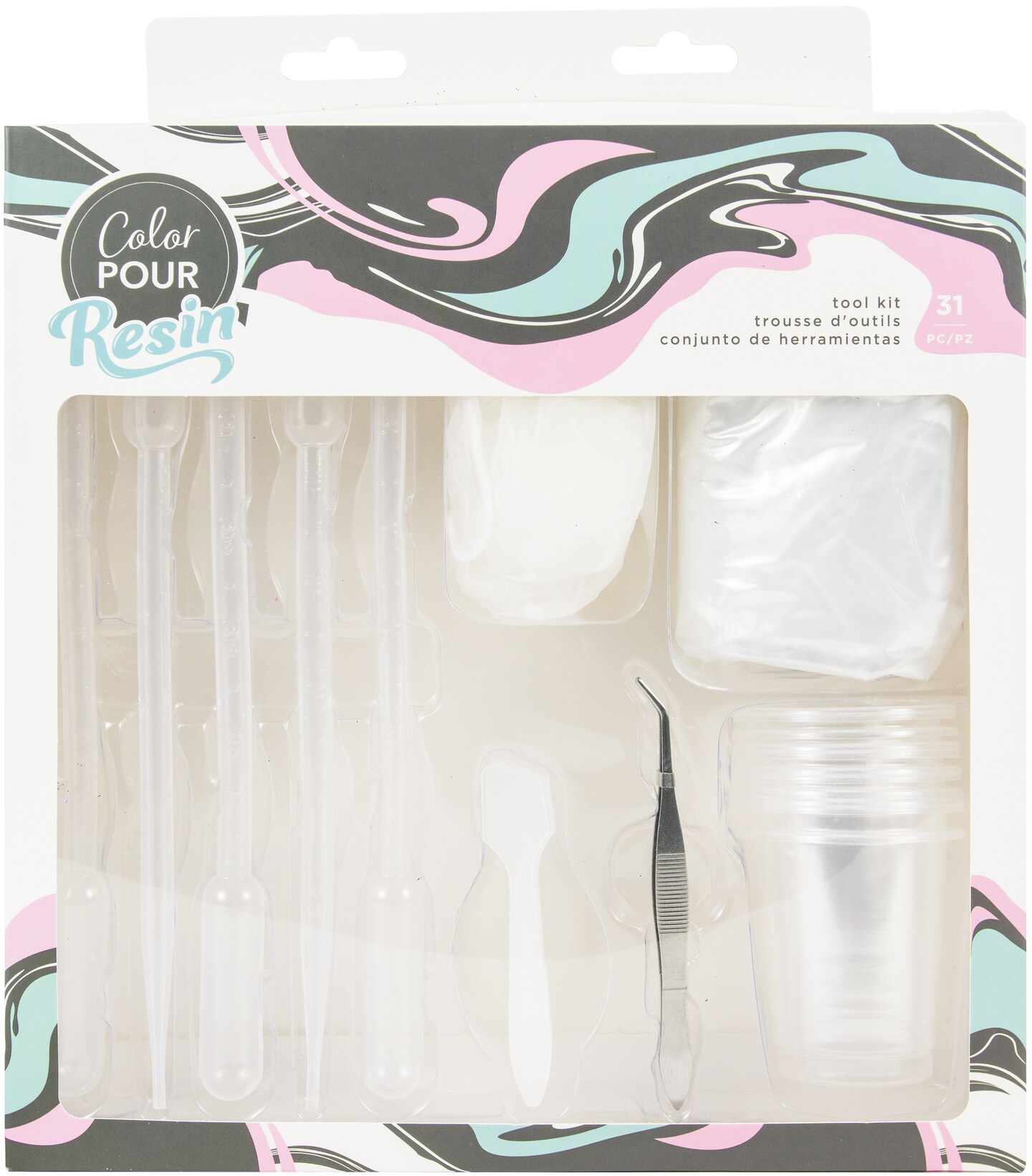 American Crafts Color Pour Resin Supply Kit 31/Pkg