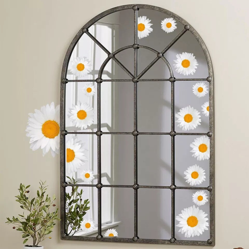 White Daisy Flower Sticker