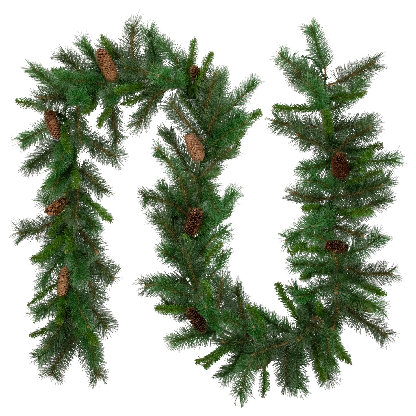 Northlight Pine and Pine Cones Artificial Christmas Garland - 9' x 12" - Unlit