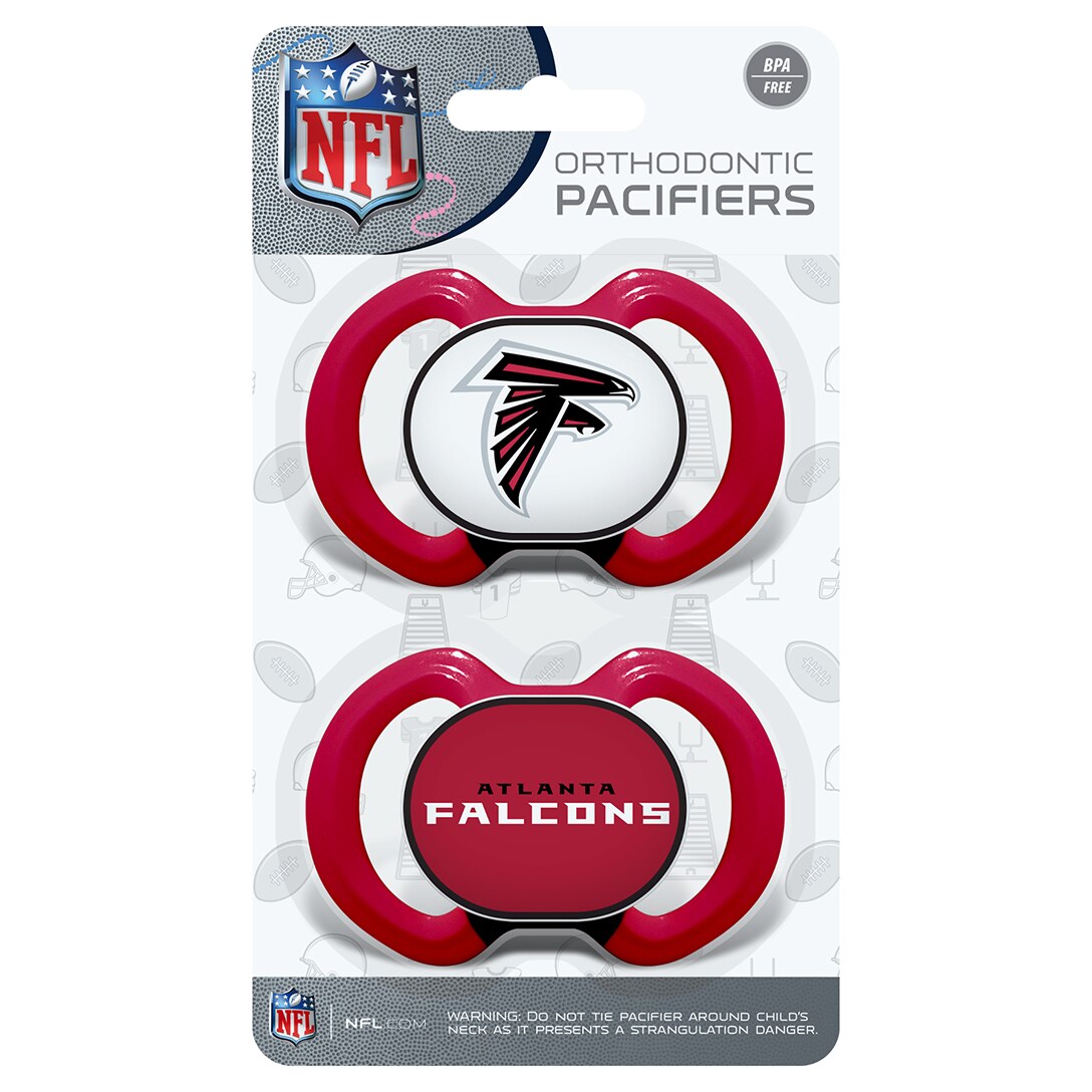 BabyFanatic Pacifier 2-Pack - NFL Atlanta Falcons - Officially