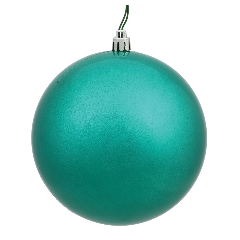 Vickerman 4 in. Teal Candy Ball Christmas Ornament