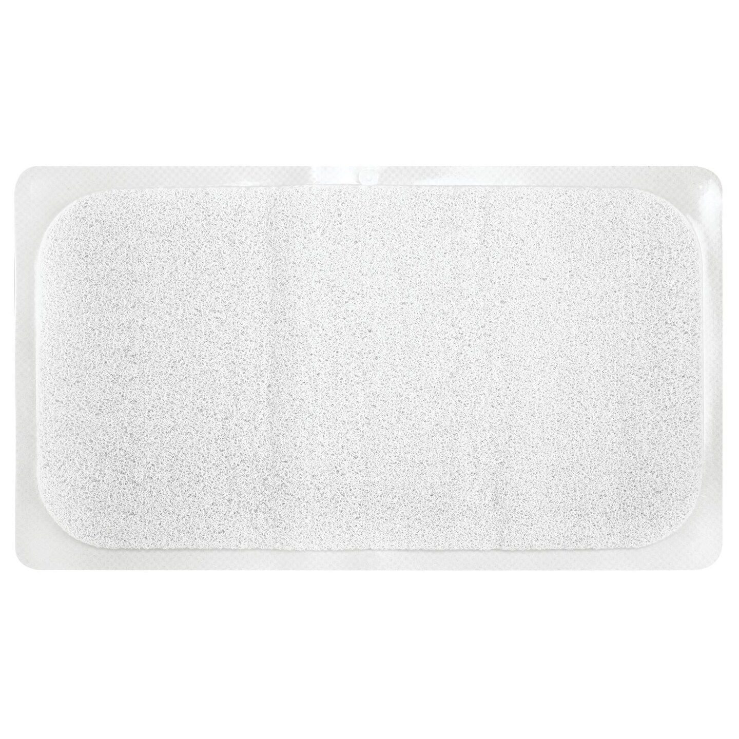 Mdesign Plastic Loofah Cushioned Suction Bath Mat For Shower Or