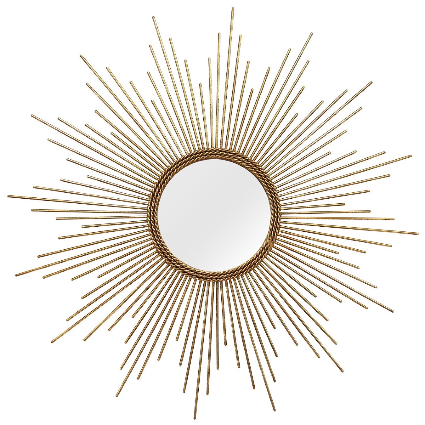 Contemporary Home Living 26&#x22; Golden Sun Elegant Wall Mirror